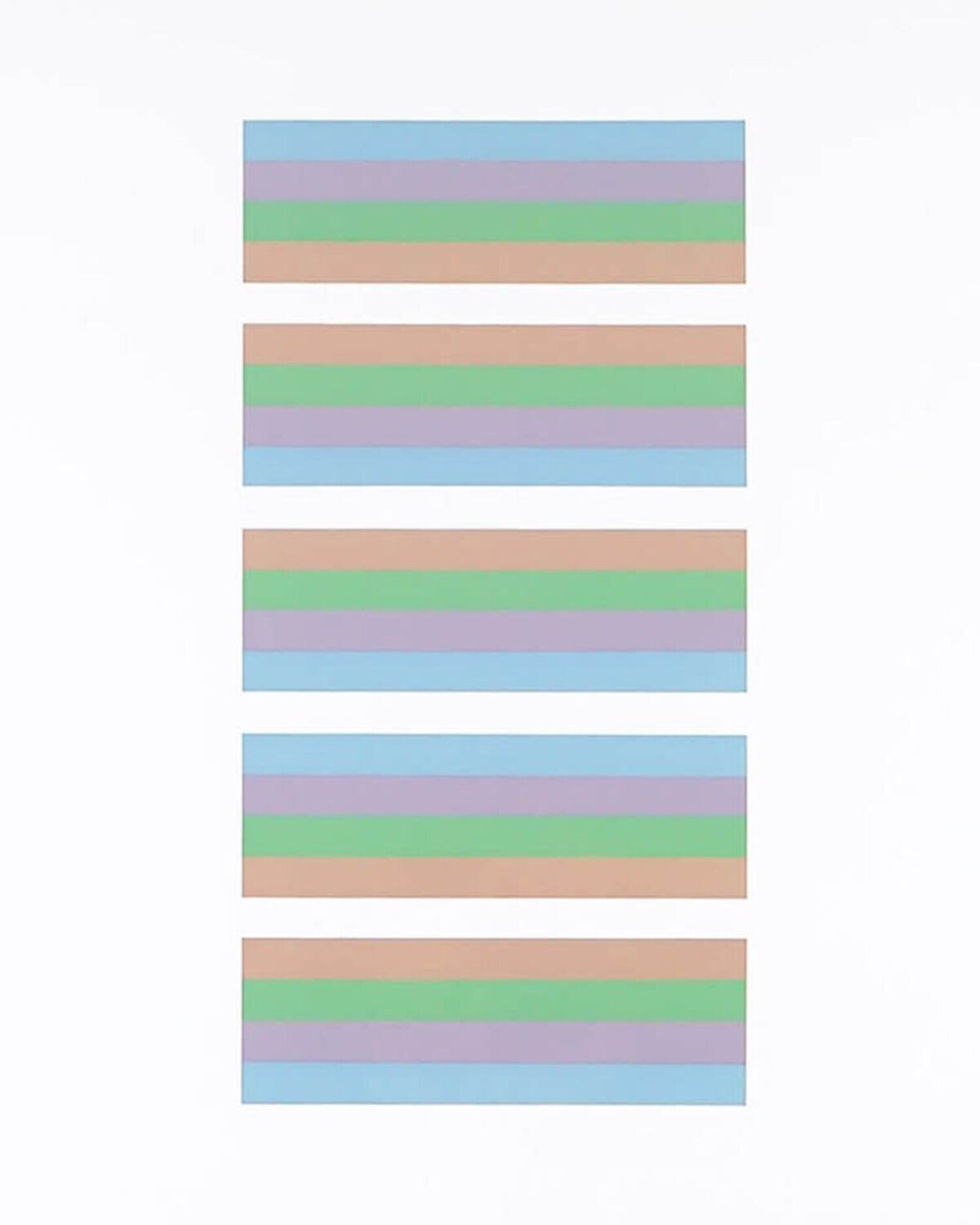 Intervals 3 (Orange/Blue) Bridget Riley