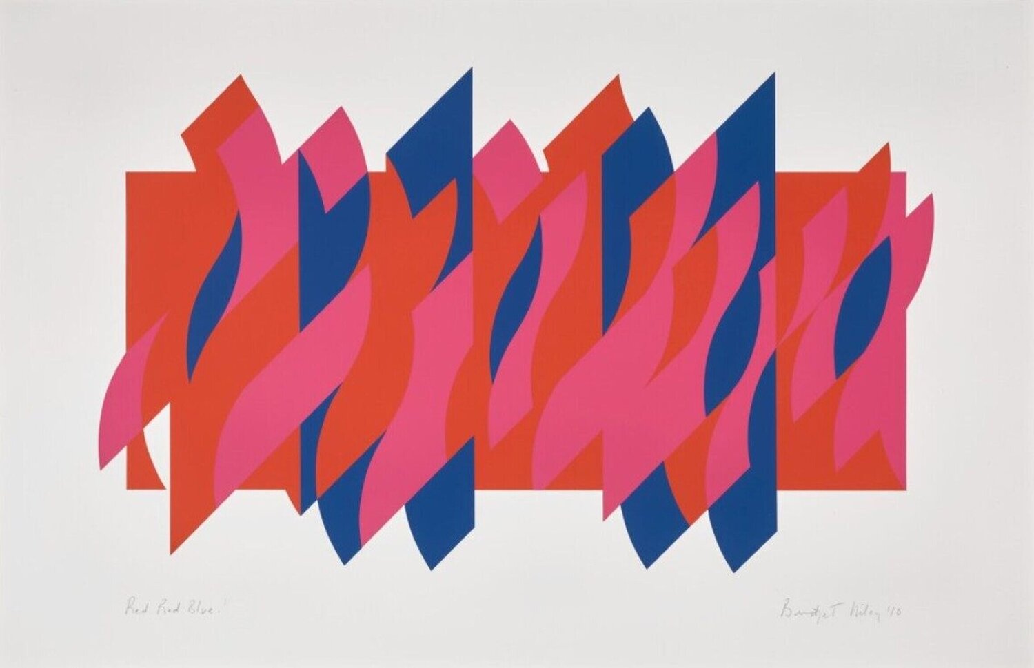 Red Red Blue Bridget Riley