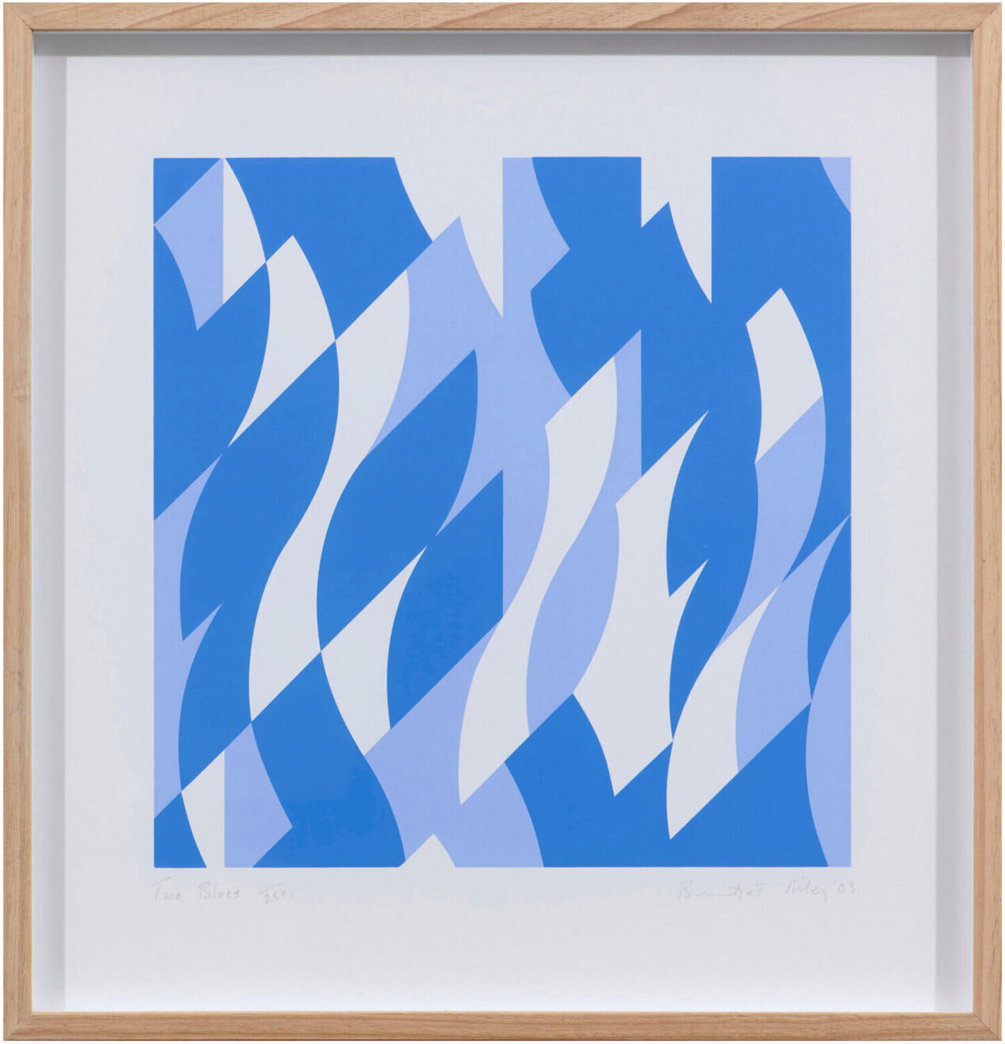 Two Blues Bridget Riley