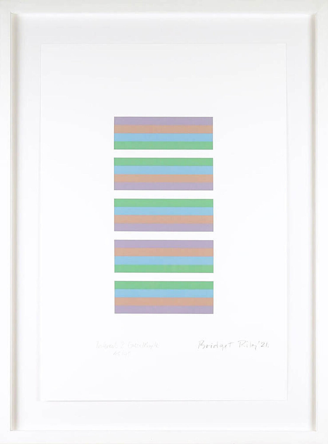 Intervals 3 (Green/Purple) Bridget Riley