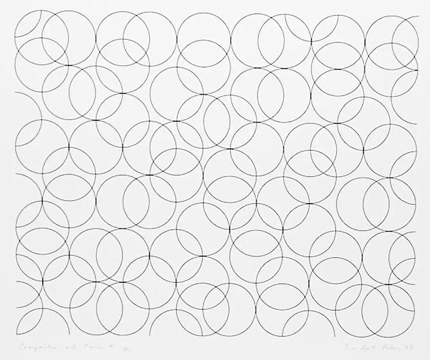 Composition With Circles 5 Bridget Riley
