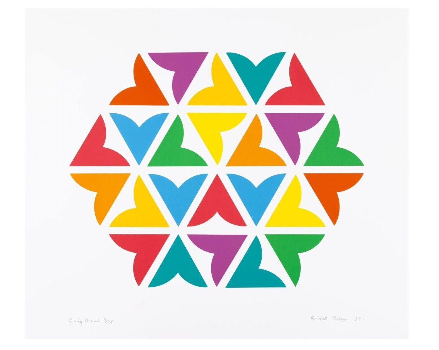 Going Around  Bridget Riley