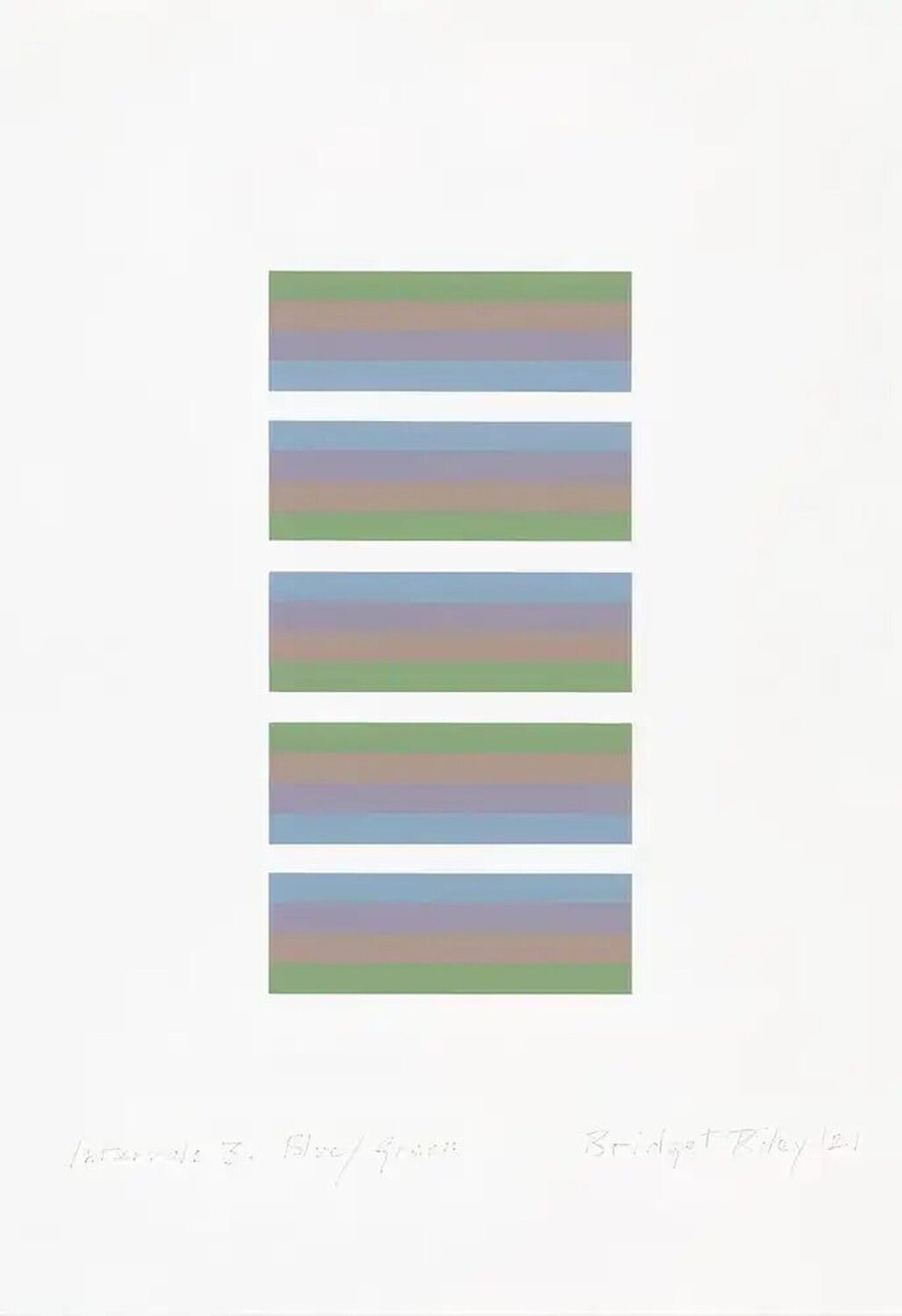 Intervals 3 (Blue/Green) Bridget Riley