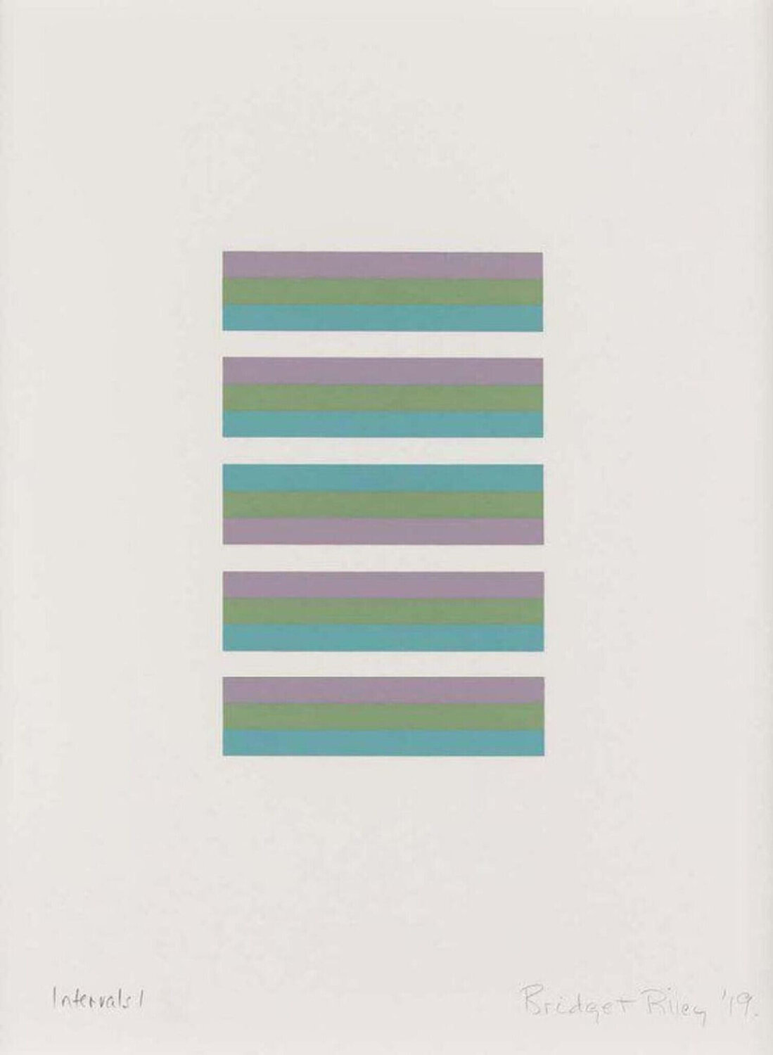 Intervals 1 Bridget Riley