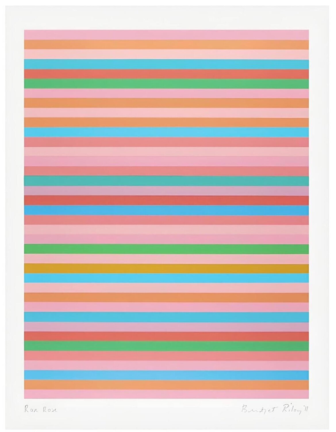 Rose Rose Bridget Riley Druck zu verkaufen