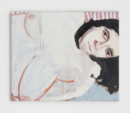 Self-portrait in bed van Chantal Joffe, Schilderij te koop op Singulart