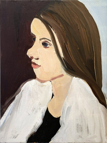 Big Nose With Towel van Chantal Joffe, Schilderij te koop op Singulart
