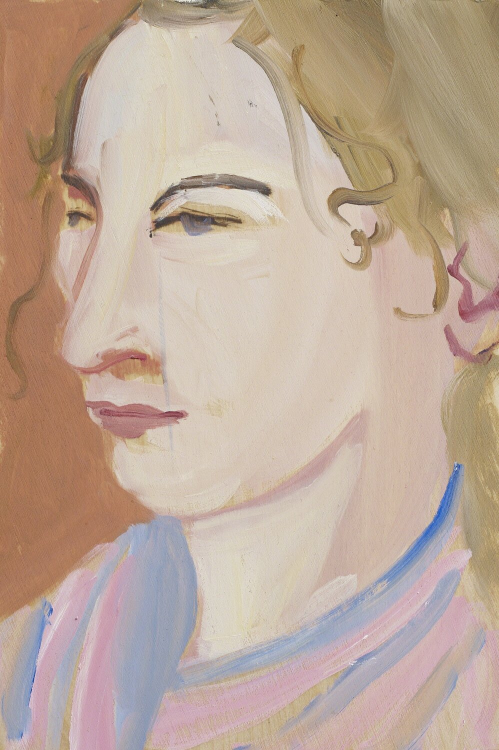 Head of a Girl Chantal Joffe Dipinto originale in vendita