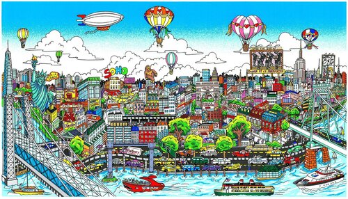 Get that New York feeling by Charles Fazzino, Work on Paper for Sale on Singulart