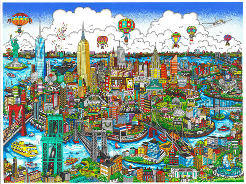 High Above New York by Charles Fazzino, Print for Sale on Singulart
