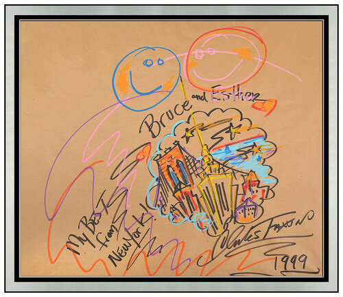 The Big Apple Skyline van Charles Fazzino, Werk op papier te koop op Singulart
