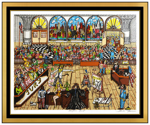 Kangaroo Court van Charles Fazzino, Afdruk te koop op Singulart