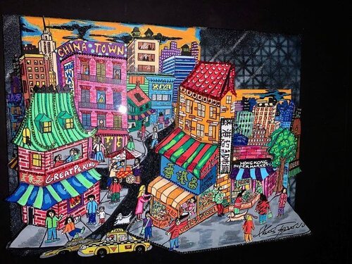 Chinatown Woks van Charles Fazzino, Schilderij te koop op Singulart