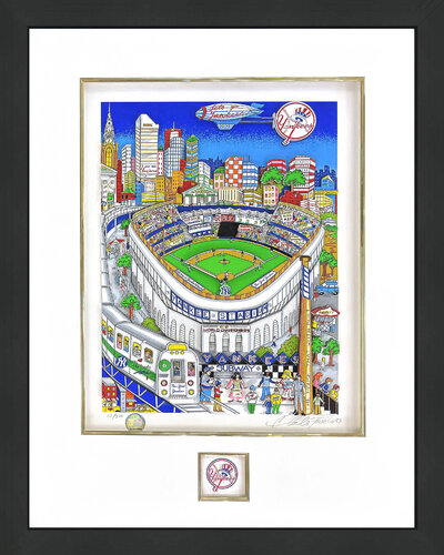 Let's Go Yankees, 3D Mixed Media Serigraph, Signed Edition of 200, 30x23 in. di Charles Fazzino, Stampa in vendita su Singulart