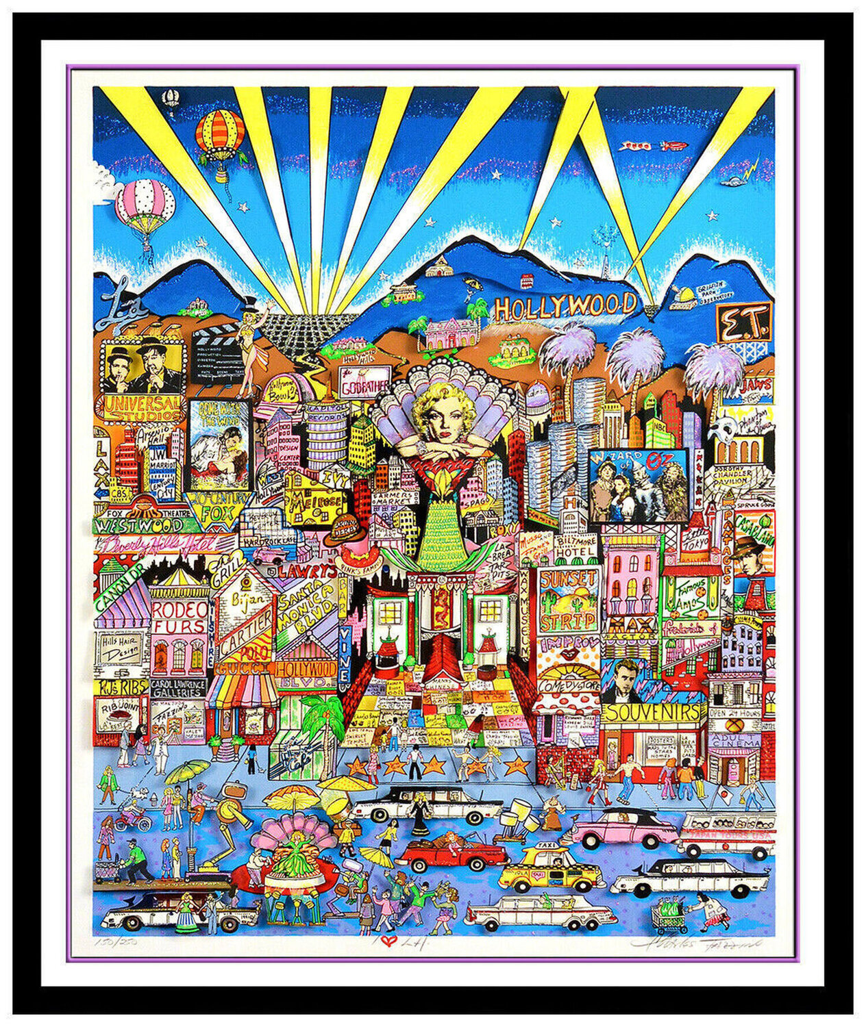 I Love LA Charles Fazzino Print for sale