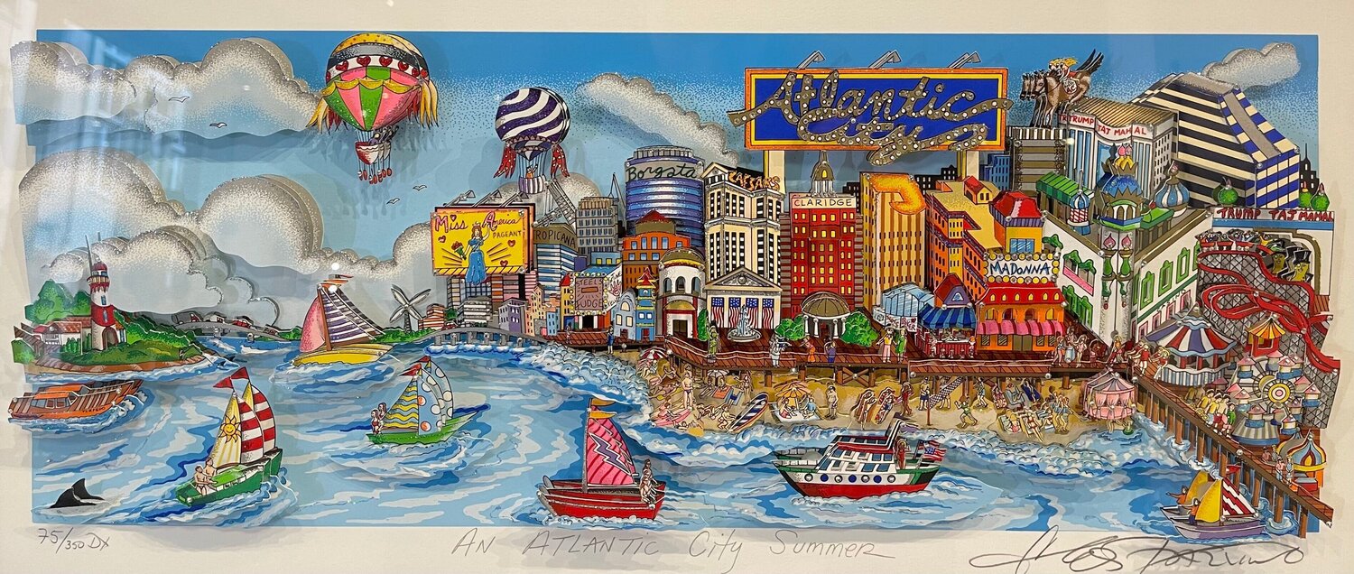 An Atlantic City Summer Charles Fazzino Druck zu verkaufen