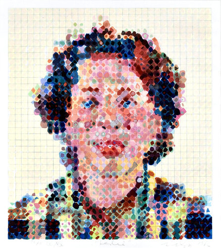 Leslie van Chuck Close, Afdruk te koop op Singulart