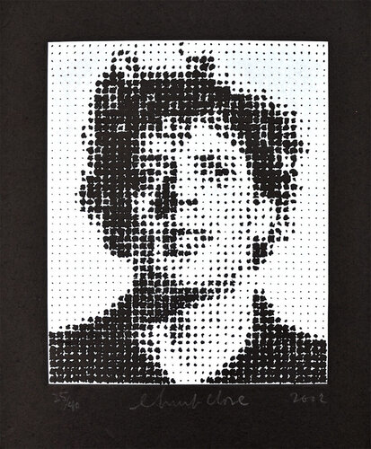 Phil (Philip Glass) van Chuck Close, Afdruk te koop op Singulart