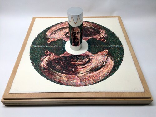 Self-Portrait (anamorphic) van Chuck Close, Andere media te koop op Singulart