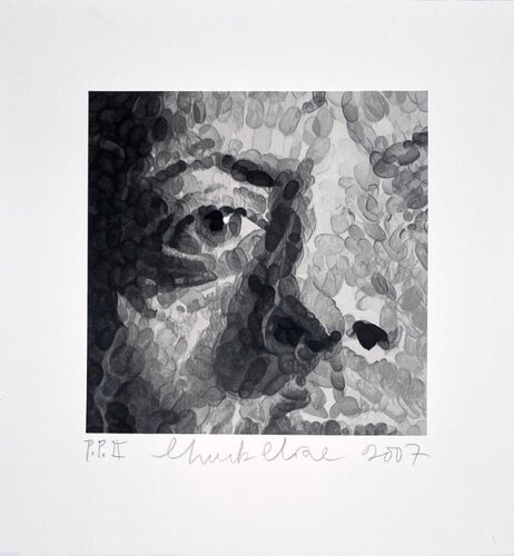 Phil (detail) van Chuck Close, Afdruk te koop op Singulart