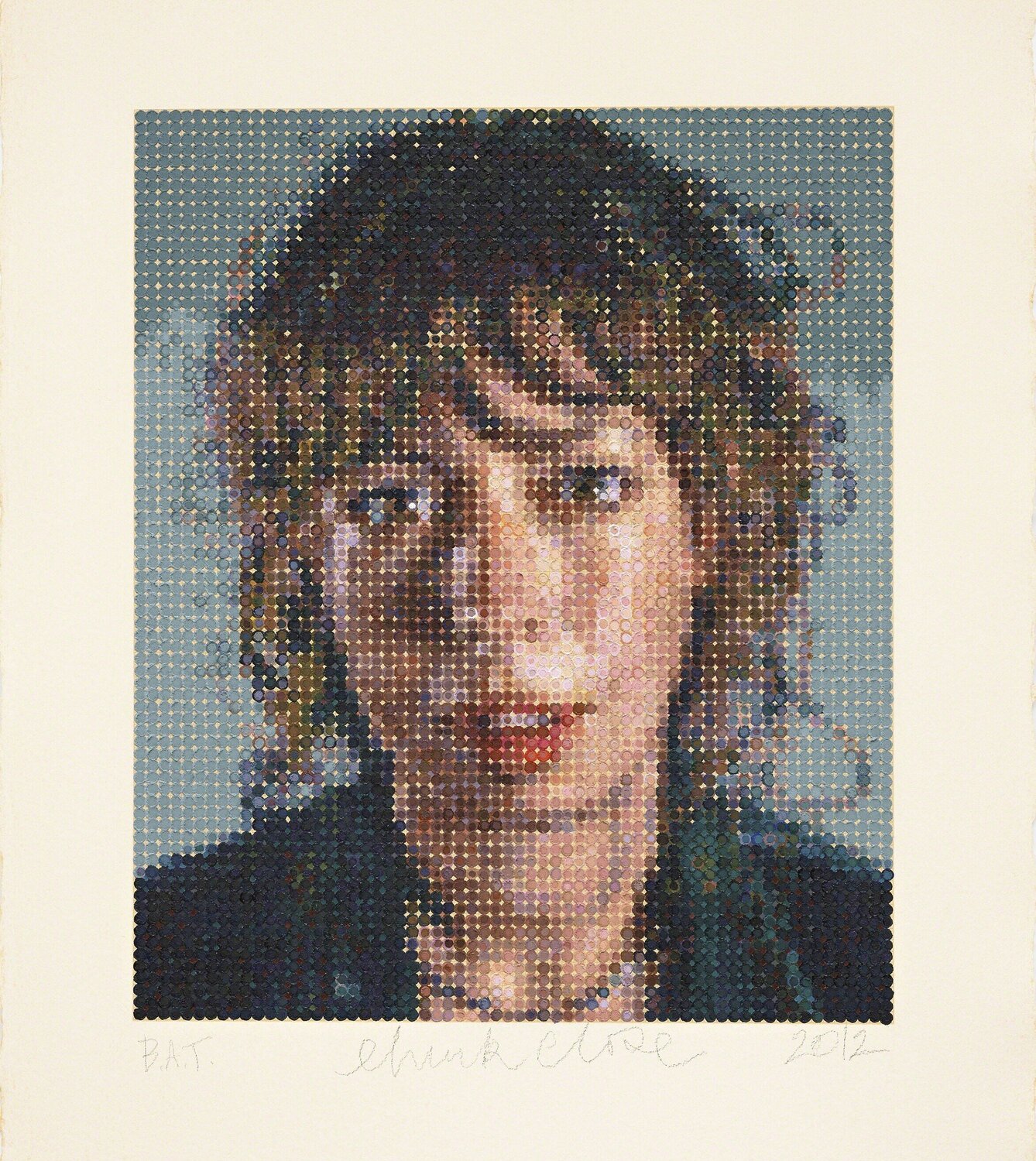 Cecily / Felt Hand Stamp Chuck Close