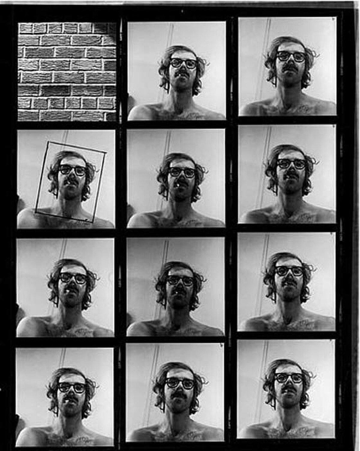 Untitled (Self-Portrait Contact Sheet) Chuck Close