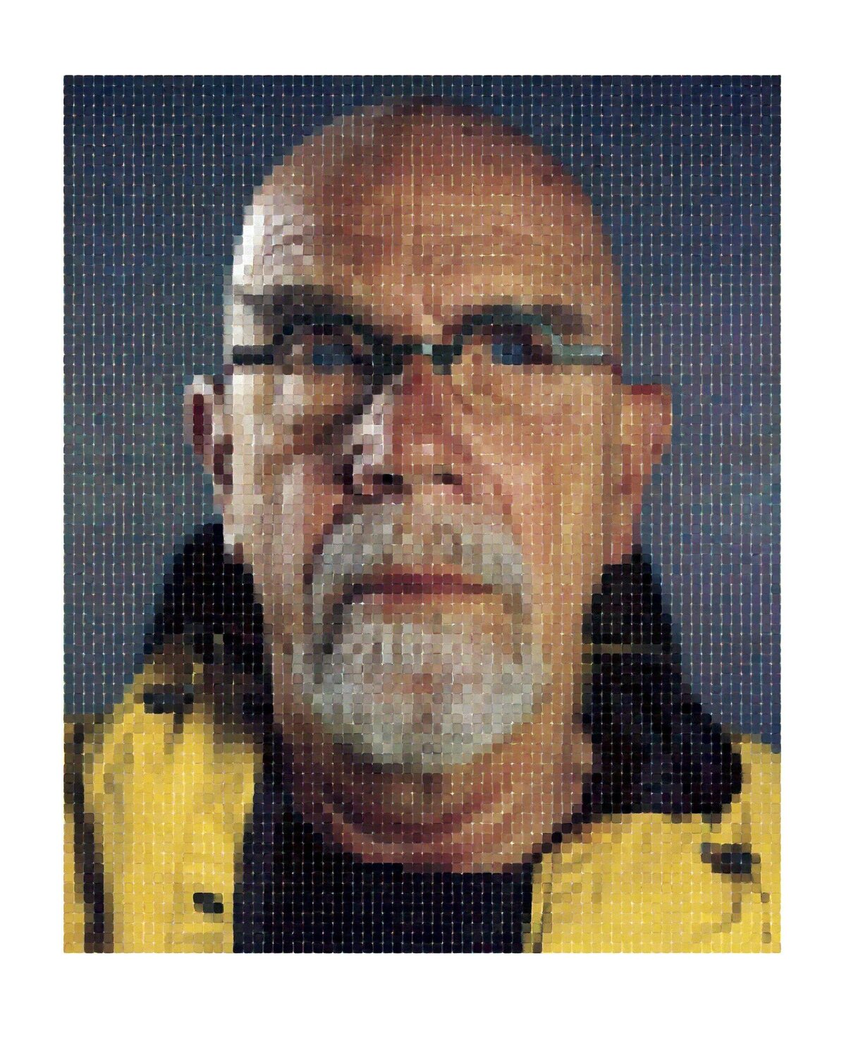 Self-Portrait (Yellow Raincoat) Chuck Close