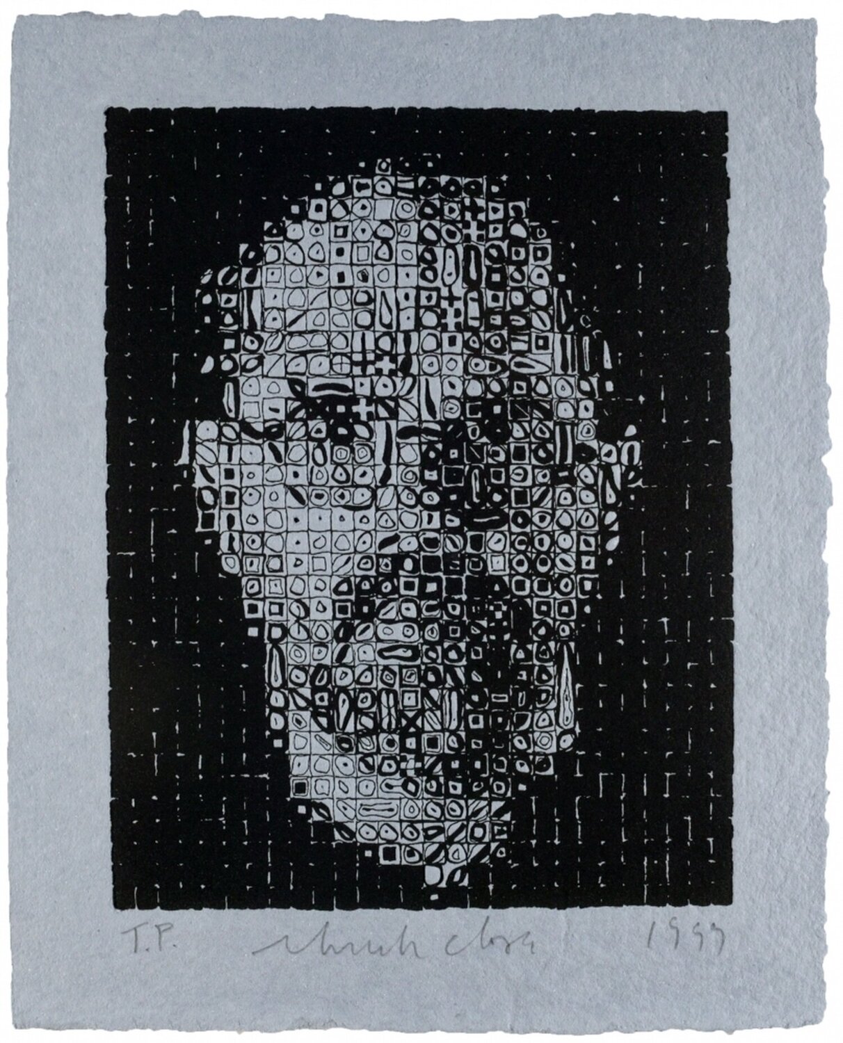 Self Portrait #1 Chuck Close