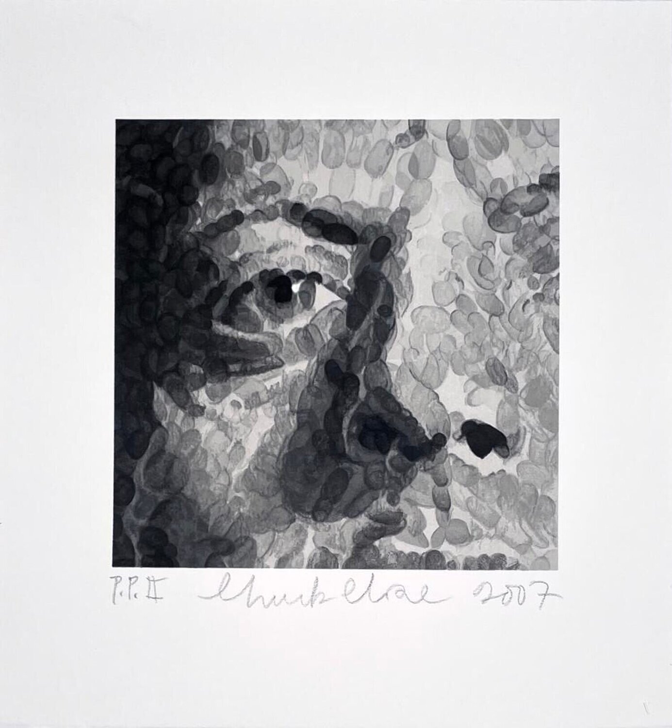 Phil (detail) Chuck Close