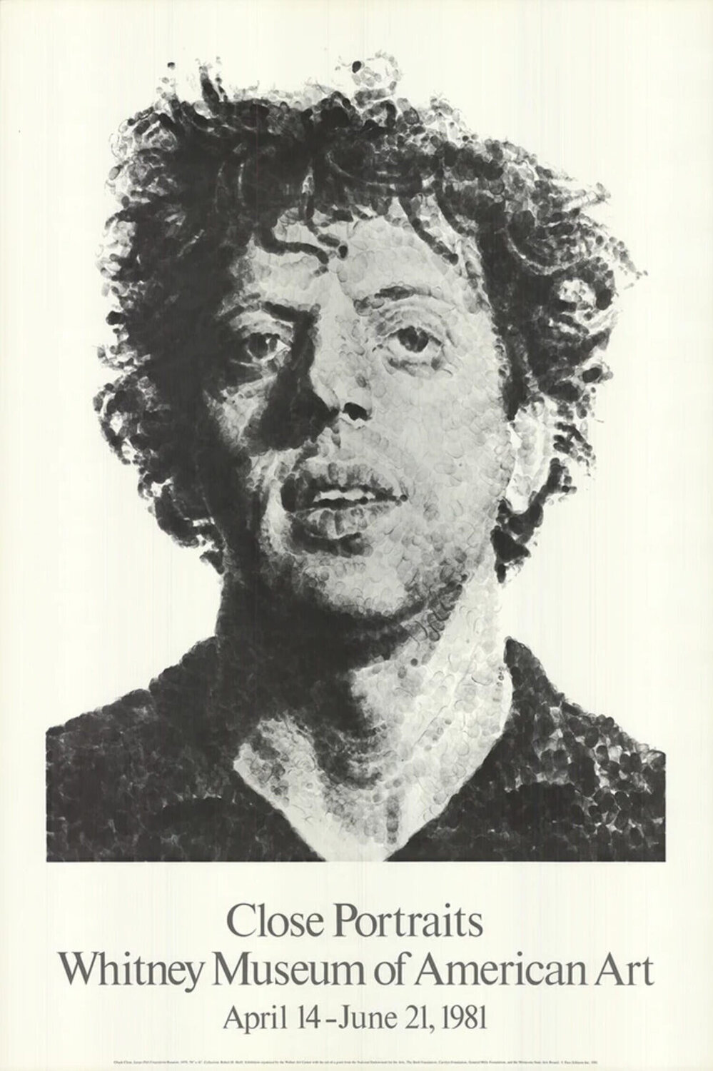 Large Phil Fingerprint Chuck Close Druck zu verkaufen