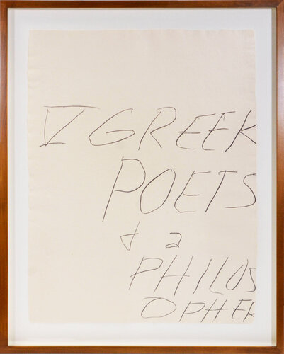 Five Greek Poets and a Philosopher by Cy Twombly, Print for Sale on Singulart