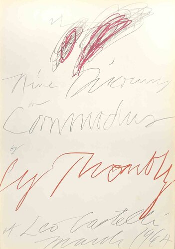 Nine discourses on Commodus by Cy Twombly, Print for Sale on Singulart