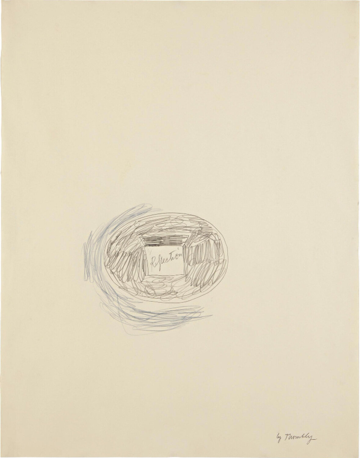 Reflection Cy Twombly Werk auf Papier zu verkaufen