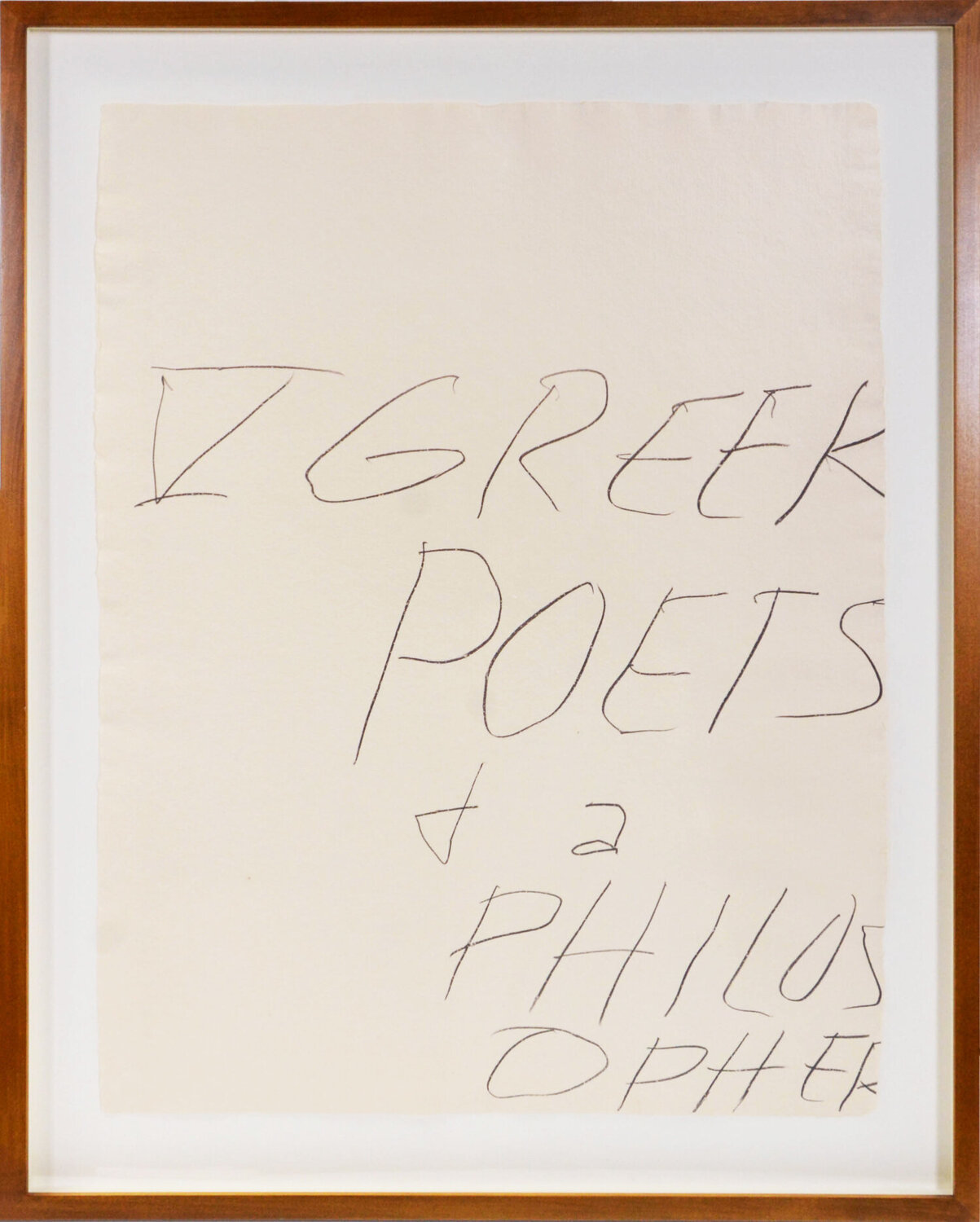 Five Greek Poets and a Philosopher Cy Twombly Druck zu verkaufen