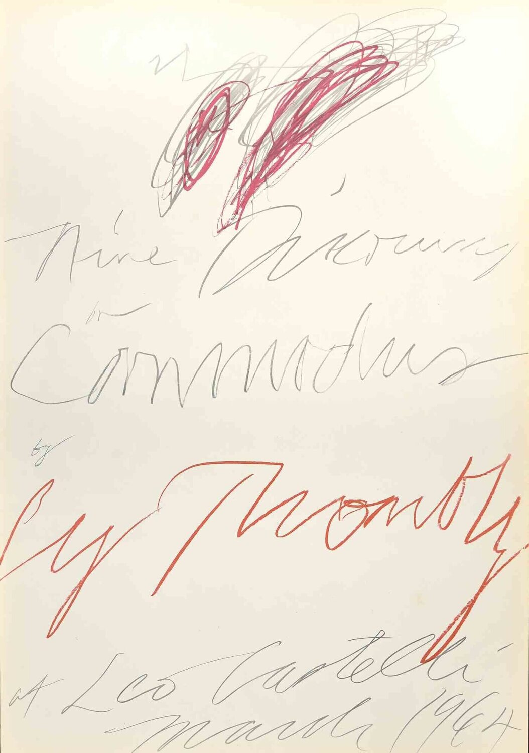 Nine discourses on Commodus Cy Twombly Stampa in vendita