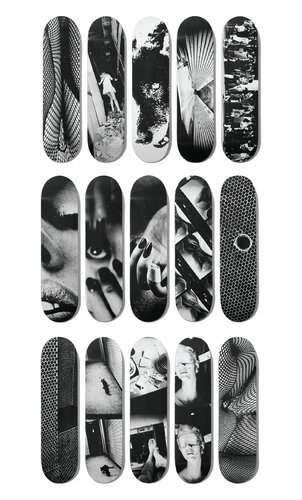 Daido Moriyama x Evisen Skateboard Deck Full Set 15pcs van Daido Moriyama, Andere media te koop op Singulart