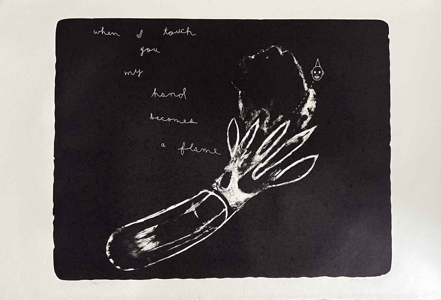 When I touch you my hand becomes a flame David Lynch Druck zu verkaufen