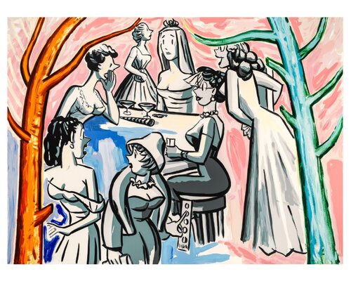 Don't Tell Her van David Salle, Afdruk te koop op Singulart