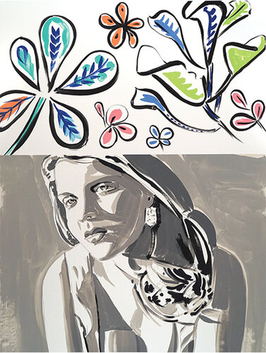 Syrie, Gray van David Salle, Afdruk te koop op Singulart