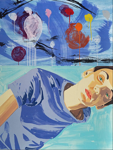 Claudia, Teal van David Salle, Afdruk te koop op Singulart