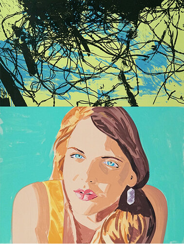 Syrie, Turquoise van David Salle, Afdruk te koop op Singulart