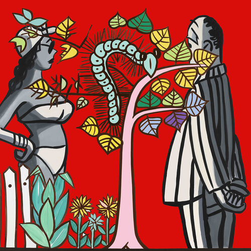 OverUnder (Red) van David Salle, Afdruk te koop op Singulart