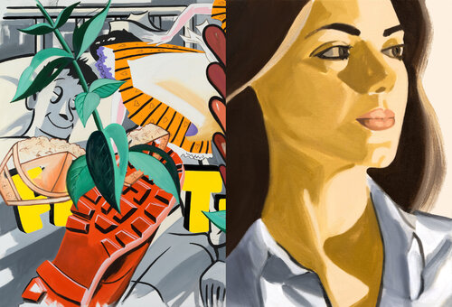 Verdiana with Hearts van David Salle, Afdruk te koop op Singulart