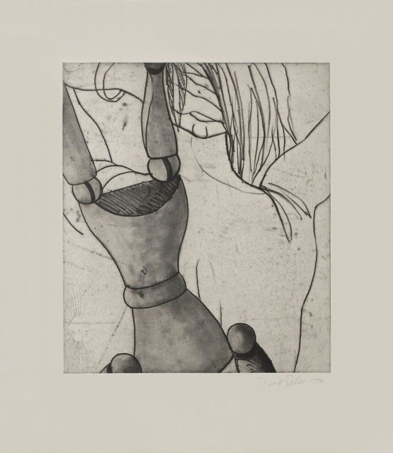 Composition David Salle Print for sale