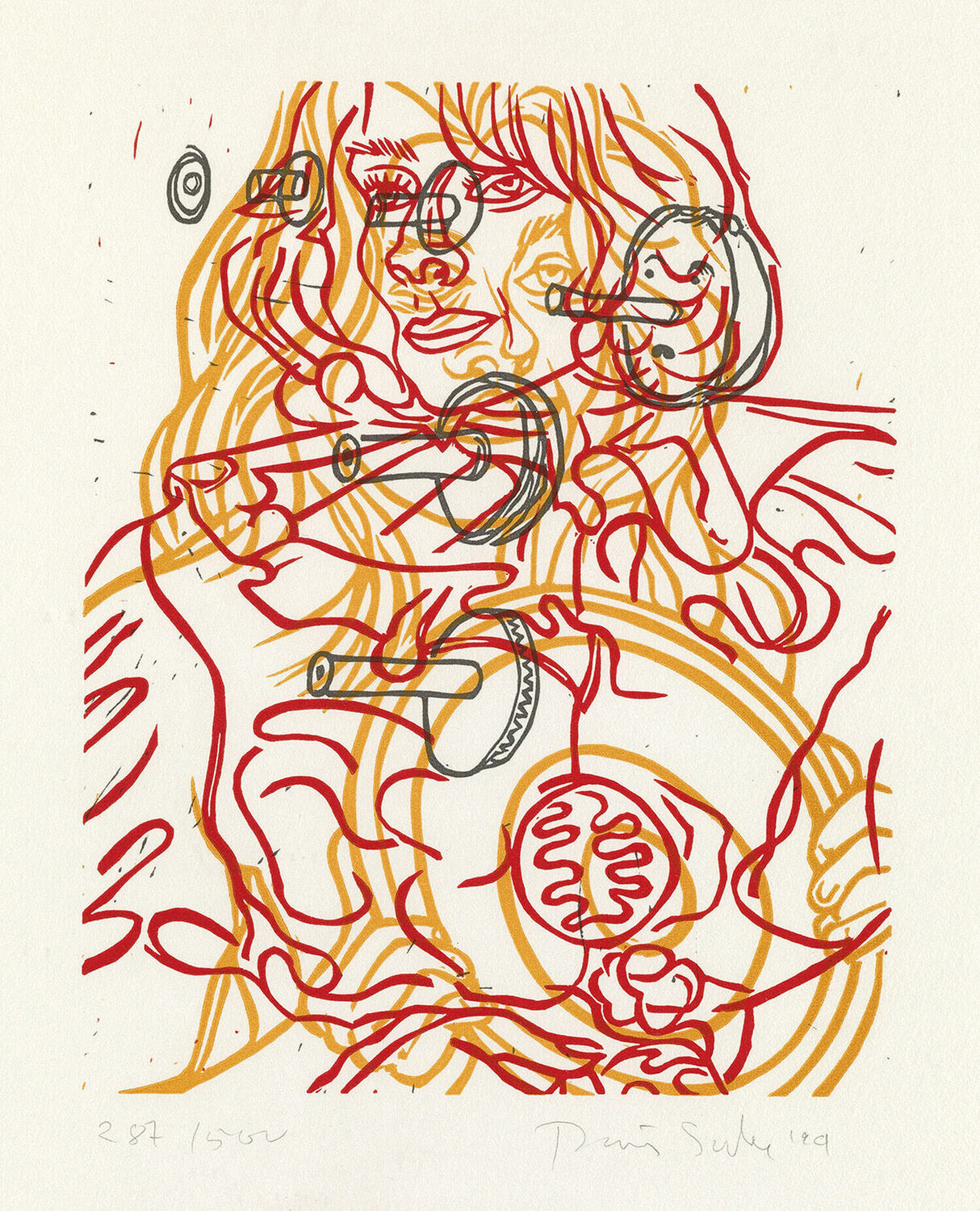 Untitled (for the Film Forum) David Salle Impresión en venta