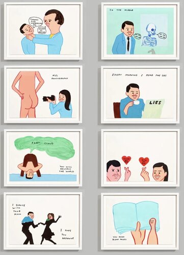 Vote (set of 8) di David Shrigley, Stampa in vendita su Singulart