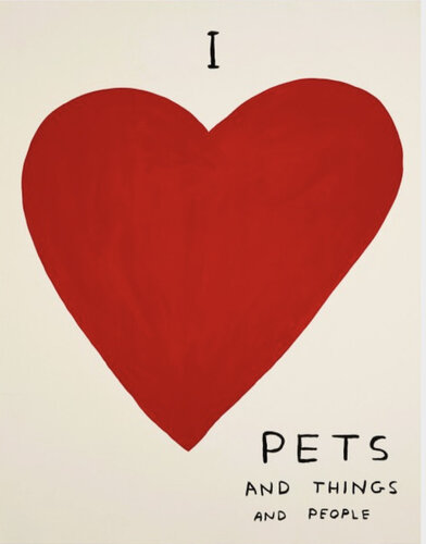 I Love Pets di David Shrigley, Stampa in vendita su Singulart
