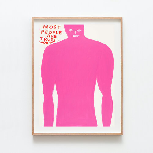 Untitled (Most people are trustworthy) di David Shrigley, Opera su carta in vendita su Singulart