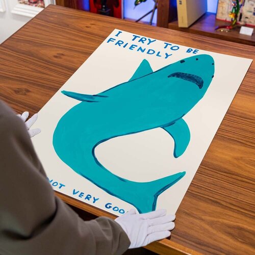 I Try To Be Friendly di David Shrigley, Stampa in vendita su Singulart