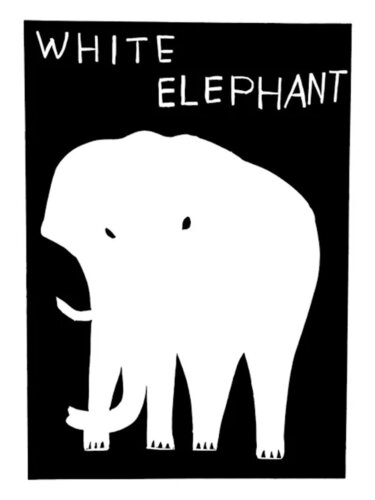 White Elephant di David Shrigley, Stampa in vendita su Singulart
